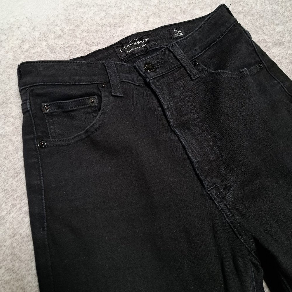 Lucky Brand Womens Black Candiani Bella Skinny Jeans Size 2/26